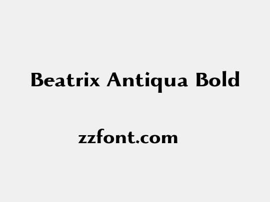 Beatrix Antiqua Bold