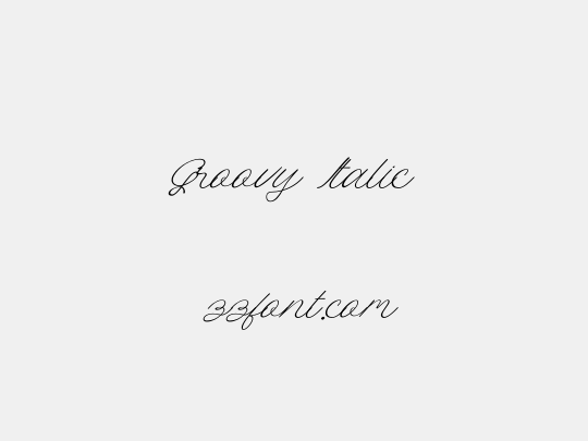 Groovy Italic