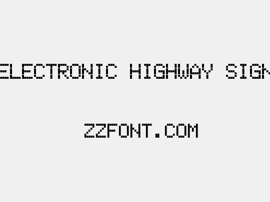 Electronic Highway Sign