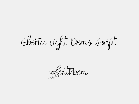 Eberta Light Demo Script