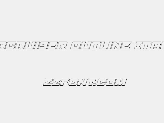 Aircruiser Outline Italic