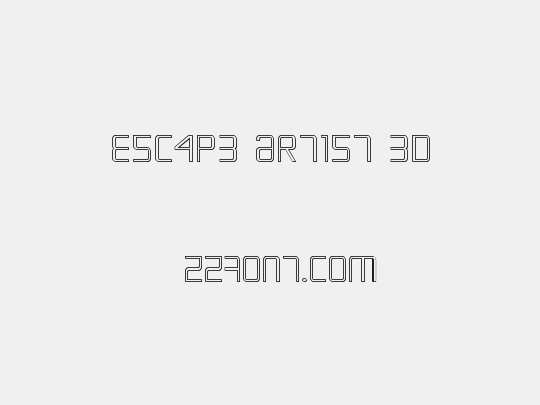 Escape Artist 3D