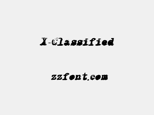 X-Classified