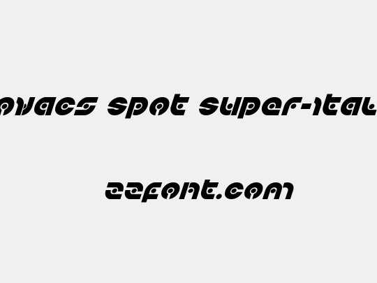 Kovacs Spot Super-Italic