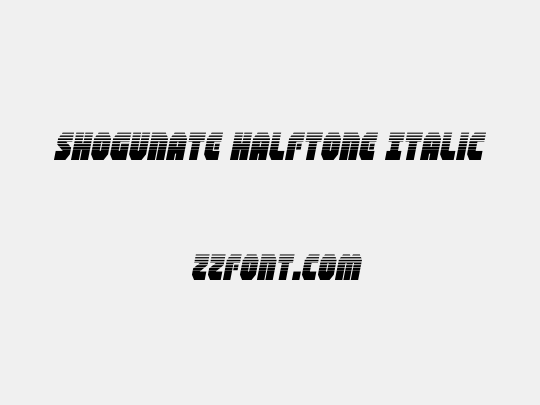 Shogunate Halftone Italic