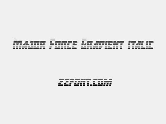 Major Force Gradient Italic