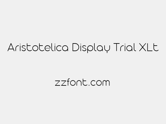 Aristotelica Display Trial XLt