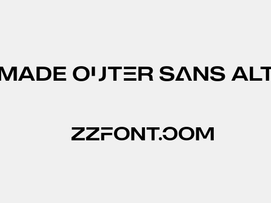 MADE Outer Sans Alt
