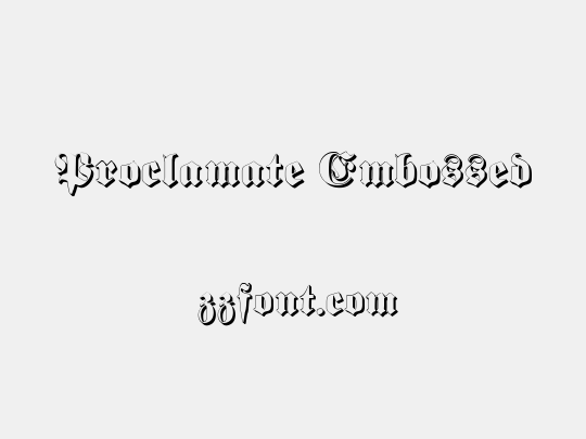 Proclamate Embossed