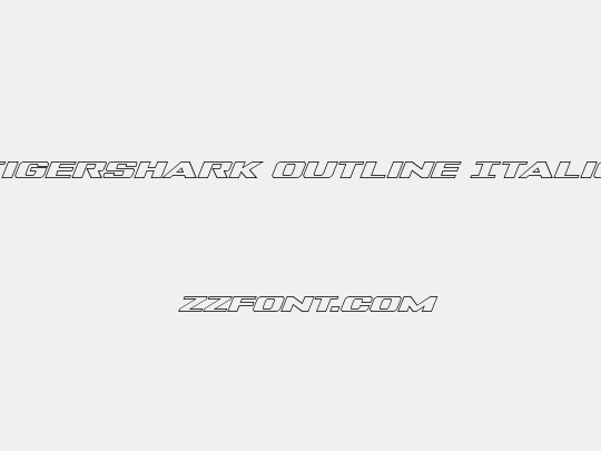 Tigershark Outline Italic