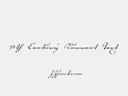 18th Century Kurrent Text