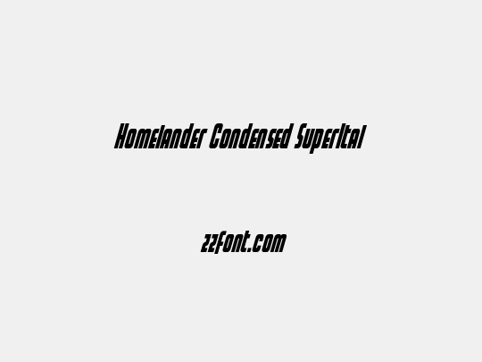Homelander Condensed SuperItal