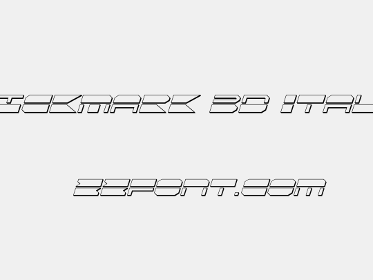 QuickMark 3D Italic