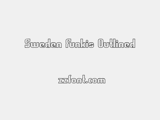 Sweden Funkis Outlined