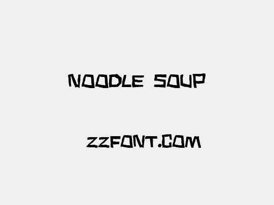 Noodle soup