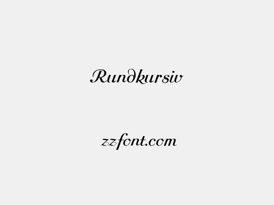 Rundkursiv