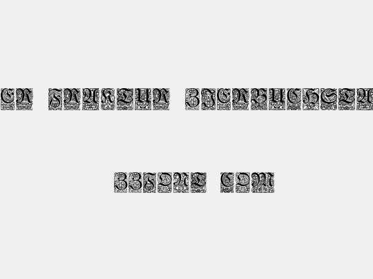 Unger-Fraktur Zierbuchstaben