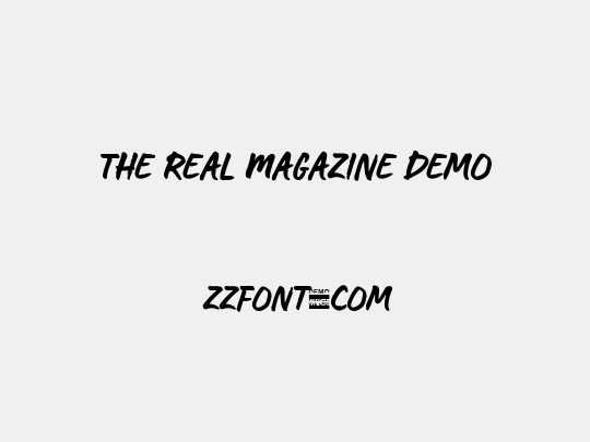 The Real Magazine Demo