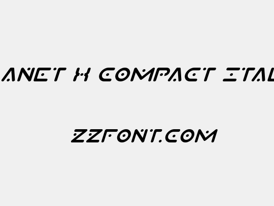 Planet X Compact Italic