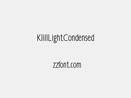KlillLightCondensed