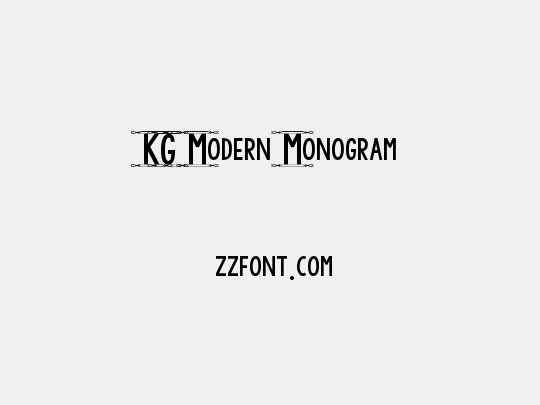 KG Modern Monogram