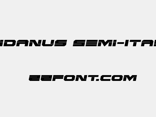 Eridanus Semi-Italic