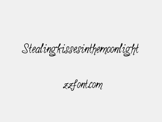 Stealingkissesinthemoonlight