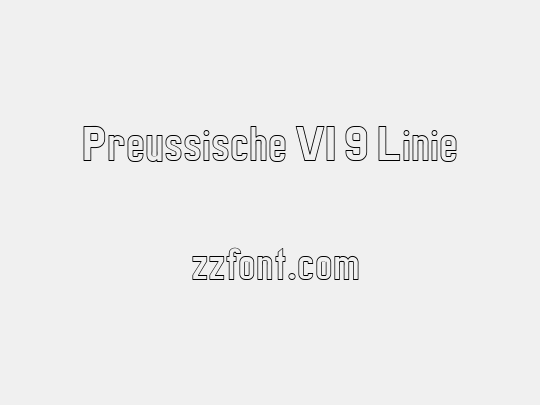 Preussische VI 9 Linie