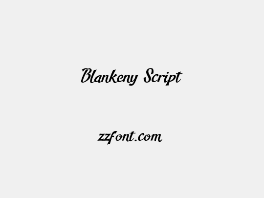 Blankeny Script