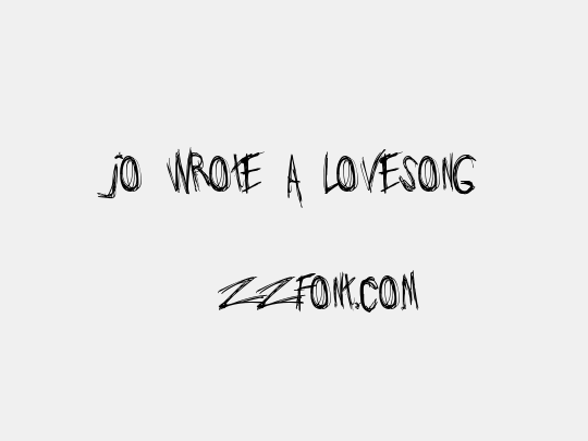Jo_wrote_a_lovesong