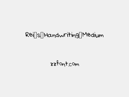 Rei_s_Handwriting_Medium