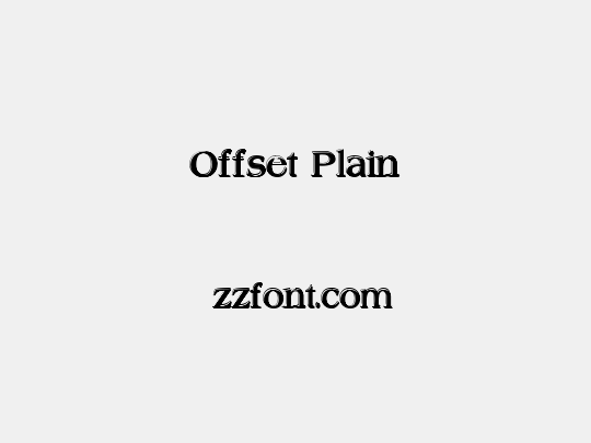 Offset Plain