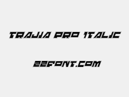 Trajia Pro Italic