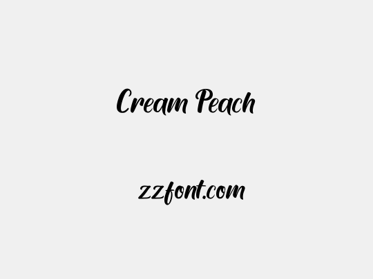 Cream Peach