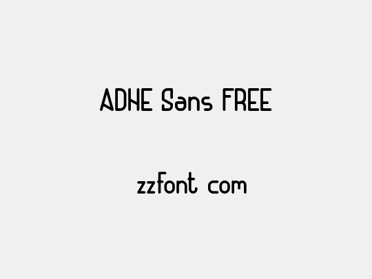 ADHE Sans FREE