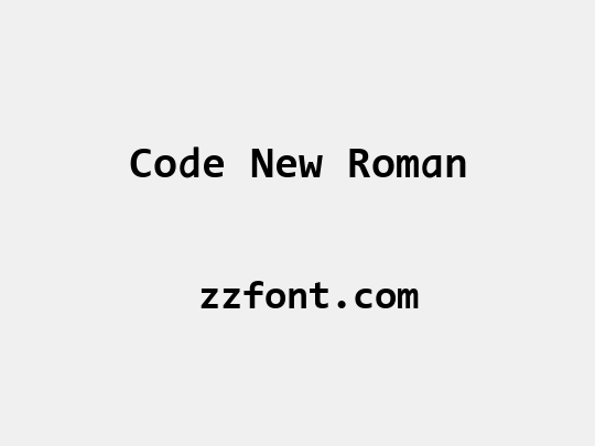 Code New Roman