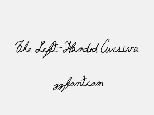 The Left-Handed Cursiva