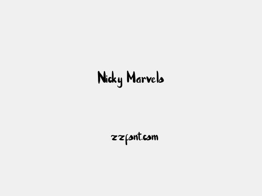 Nicky Marvelo