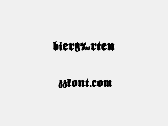 Bierg‰rten