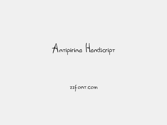 Antipirina Handscript