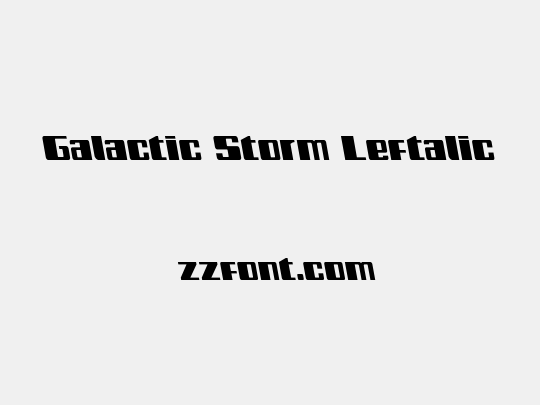 Galactic Storm Leftalic