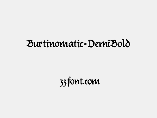 Burtinomatic-DemiBold
