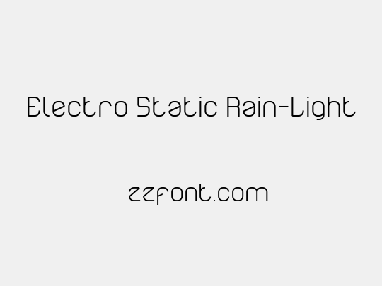 Electro Static Rain-Light