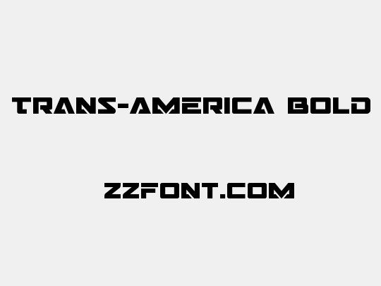 Trans-America Bold