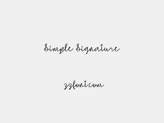 Simple Signature