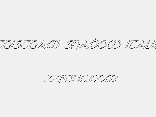 Tristram Shadow Italic