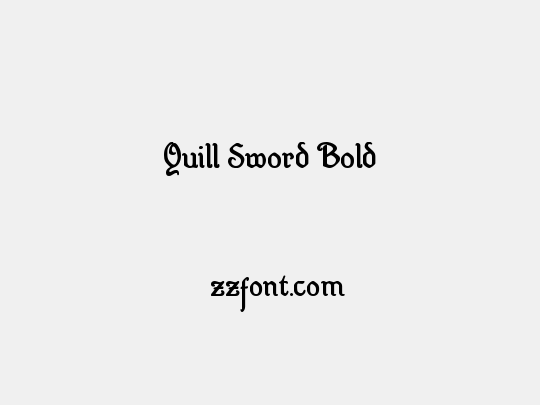 Quill Sword Bold