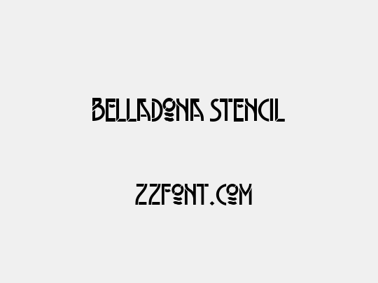 Belladona Stencil