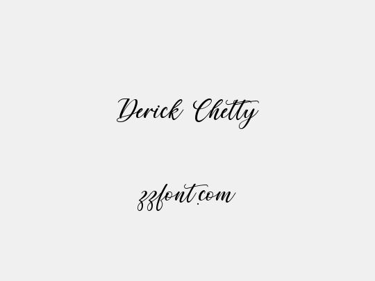 Derick Chetty