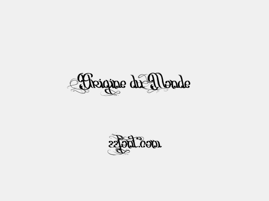 Origine du Monde